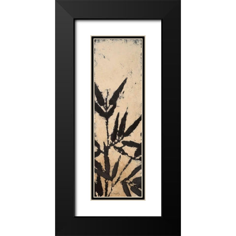 Bamboo Silhouette I Black Modern Wood Framed Art Print with Double Matting by Loreth, Lanie