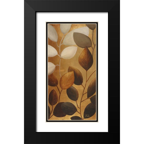 Gold Eco-Chic I Black Modern Wood Framed Art Print with Double Matting by Pinto, Patricia