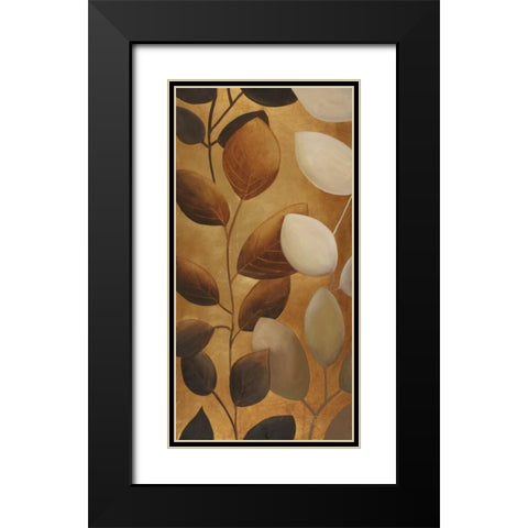 Gold Eco-Chic II Black Modern Wood Framed Art Print with Double Matting by Pinto, Patricia