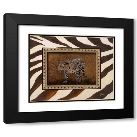 New Zebra Inspiration II Black Modern Wood Framed Art Print with Double Matting by Pinto, Patricia