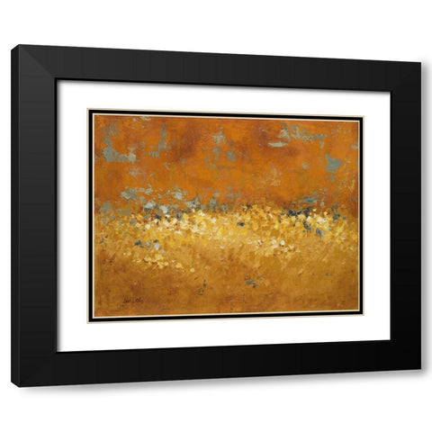 Flower Fields I Black Modern Wood Framed Art Print with Double Matting by Loreth, Lanie