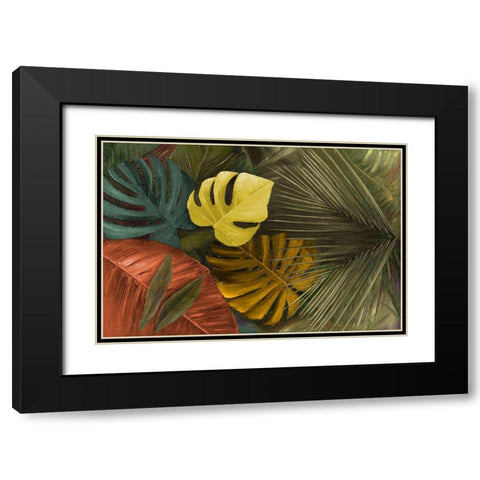Teal And Rust Forever II Black Modern Wood Framed Art Print with Double Matting by Pinto, Patricia