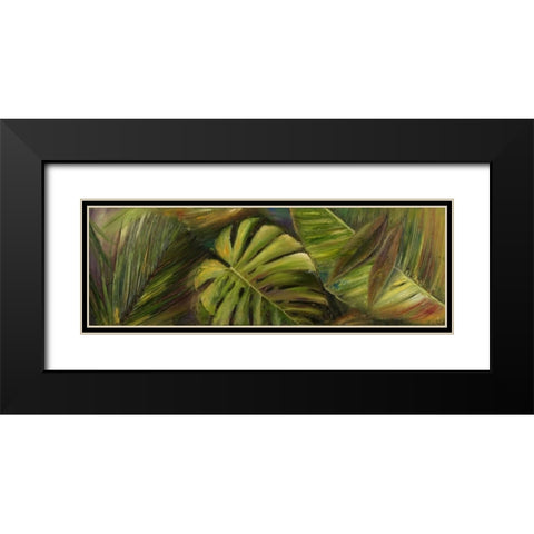 Green for Ever II Black Modern Wood Framed Art Print with Double Matting by Pinto, Patricia