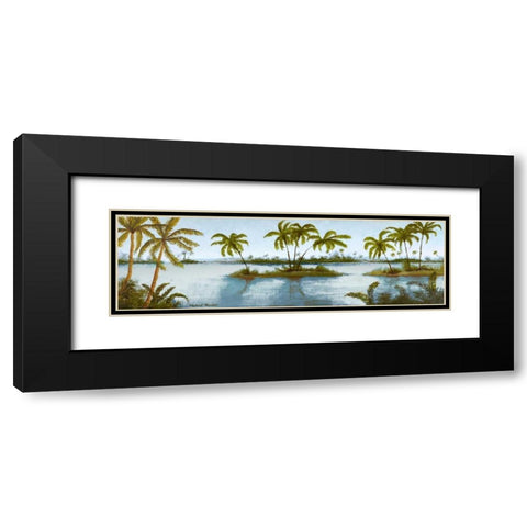 Cool Tropics II Black Modern Wood Framed Art Print with Double Matting by Marcon, Michael
