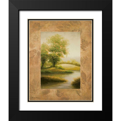 Up North Black Modern Wood Framed Art Print with Double Matting by Marcon, Michael