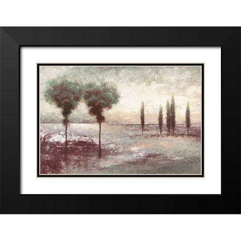 Textural Landscape at Twilight Black Modern Wood Framed Art Print with Double Matting by Marcon, Michael