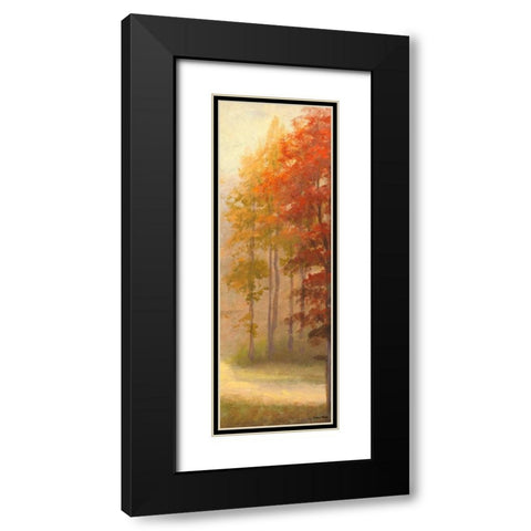 Fall Trees I Black Modern Wood Framed Art Print with Double Matting by Marcon, Michael