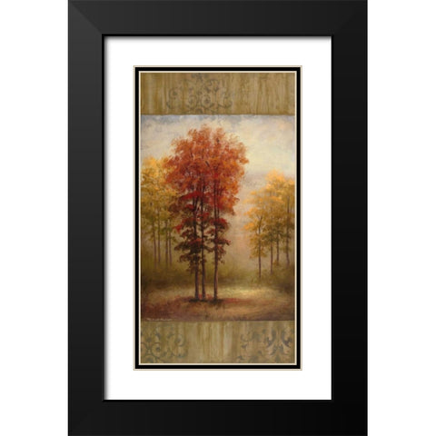 October Trees II Black Modern Wood Framed Art Print with Double Matting by Marcon, Michael