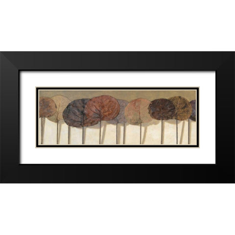 Leaves Show I Black Modern Wood Framed Art Print with Double Matting by Pinto, Patricia