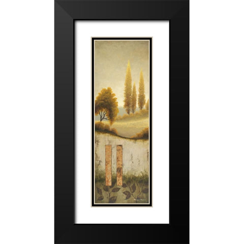 Beyond the Village Black Modern Wood Framed Art Print with Double Matting by Marcon, Michael