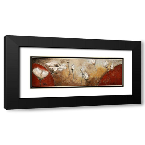 Red Magic Garden I Black Modern Wood Framed Art Print with Double Matting by Pinto, Patricia