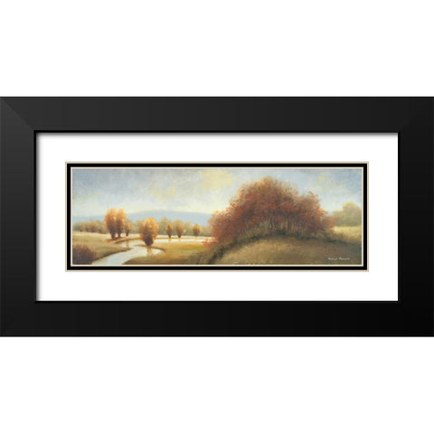 In a Distant Season II Black Modern Wood Framed Art Print with Double Matting by Marcon, Michael