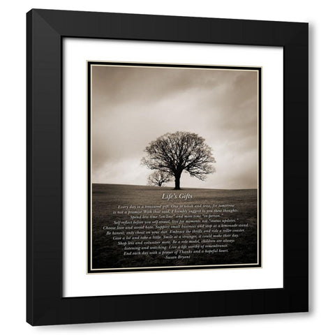 Lifes Gifts Black Modern Wood Framed Art Print with Double Matting by Johnson, Ian