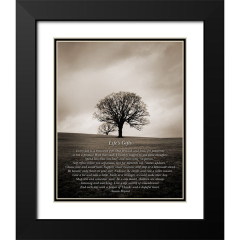 Lifes Gifts Black Modern Wood Framed Art Print with Double Matting by Johnson, Ian