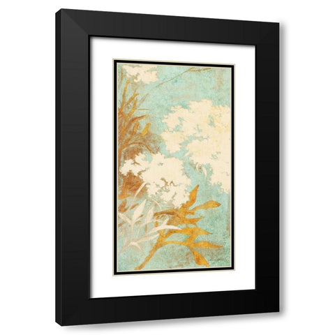 Among the Flowers Gold I Black Modern Wood Framed Art Print with Double Matting by Loreth, Lanie
