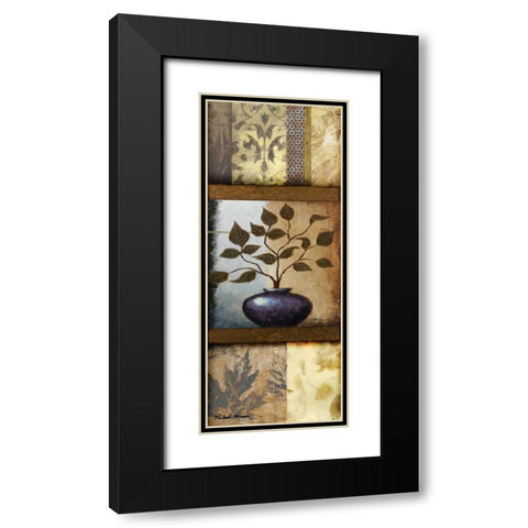 Vase Ornament I Black Modern Wood Framed Art Print with Double Matting by Marcon, Michael