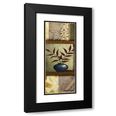 Vase Ornament II Black Modern Wood Framed Art Print with Double Matting by Marcon, Michael