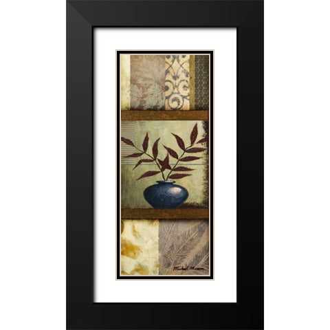 Vase Ornament II Black Modern Wood Framed Art Print with Double Matting by Marcon, Michael