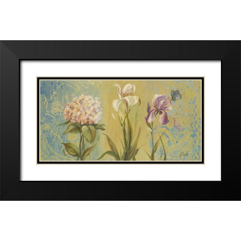 The Garden II Black Modern Wood Framed Art Print with Double Matting by Pinto, Patricia