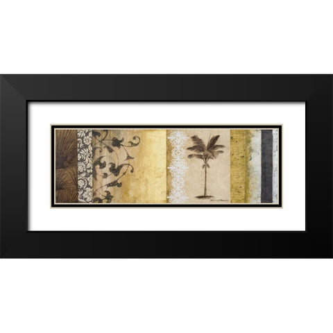 Decorative Palm I Black Modern Wood Framed Art Print with Double Matting by Marcon, Michael