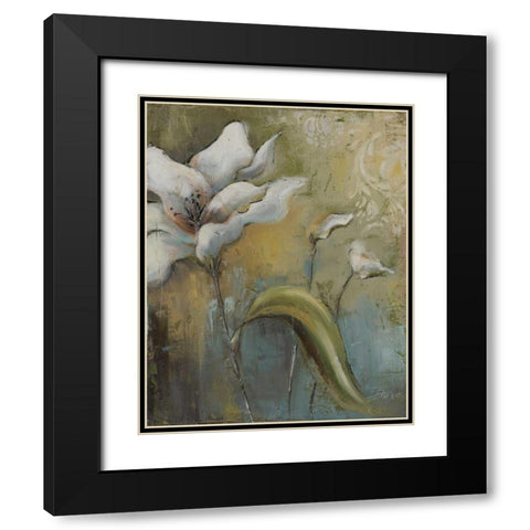 Spring II Black Modern Wood Framed Art Print with Double Matting by Pinto, Patricia