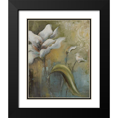Spring II Black Modern Wood Framed Art Print with Double Matting by Pinto, Patricia