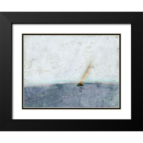 Sail the Seas Black Modern Wood Framed Art Print with Double Matting by Mabat, Ynon