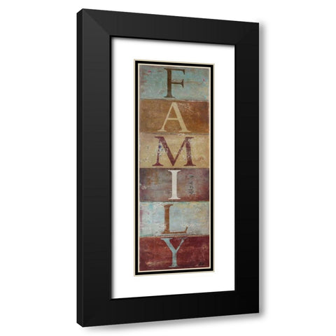 Family Black Modern Wood Framed Art Print with Double Matting by Pinto, Patricia