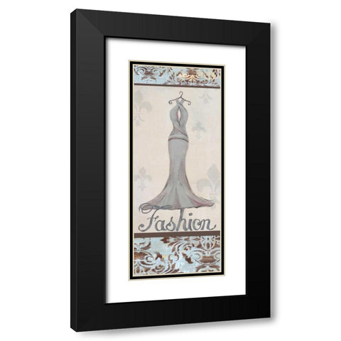 Fashion Black Modern Wood Framed Art Print with Double Matting by Hakimipour-Ritter