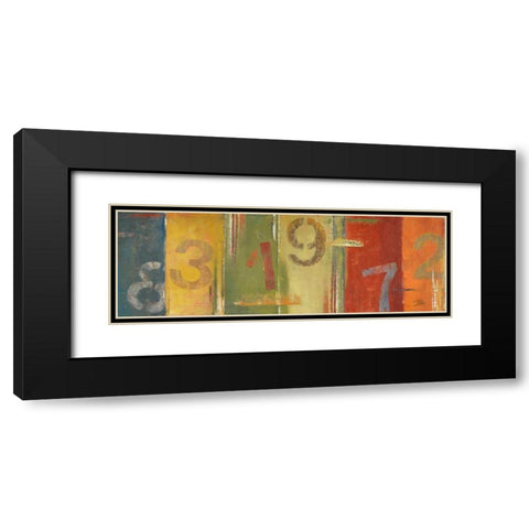 Lucky Numbers II Black Modern Wood Framed Art Print with Double Matting by Pinto, Patricia
