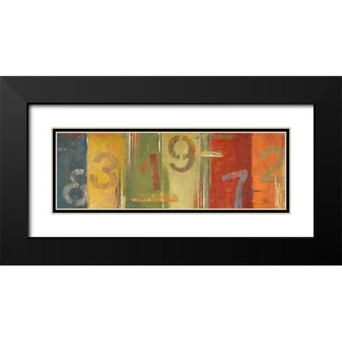 Lucky Numbers II Black Modern Wood Framed Art Print with Double Matting by Pinto, Patricia
