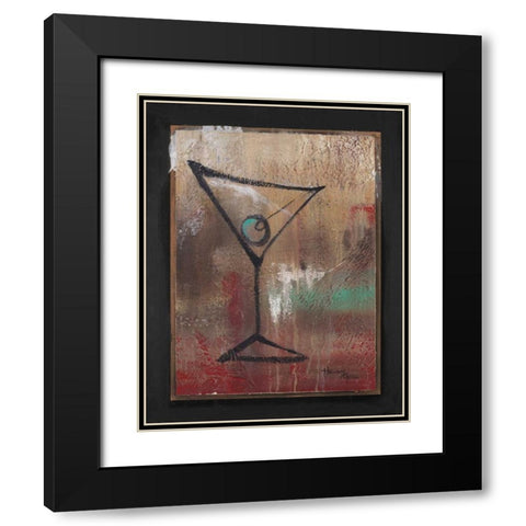 S.O.S. Club I Black Modern Wood Framed Art Print with Double Matting by Hakimipour-Ritter