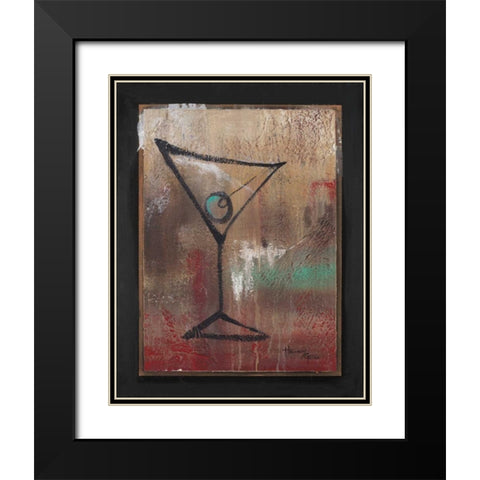 S.O.S. Club I Black Modern Wood Framed Art Print with Double Matting by Hakimipour-Ritter