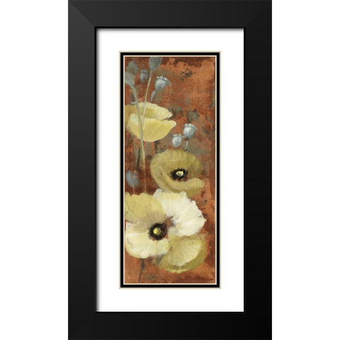 Autumn Poppies I Black Modern Wood Framed Art Print with Double Matting by Loreth, Lanie