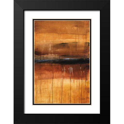 Autumn Glows II Black Modern Wood Framed Art Print with Double Matting by Loreth, Lanie