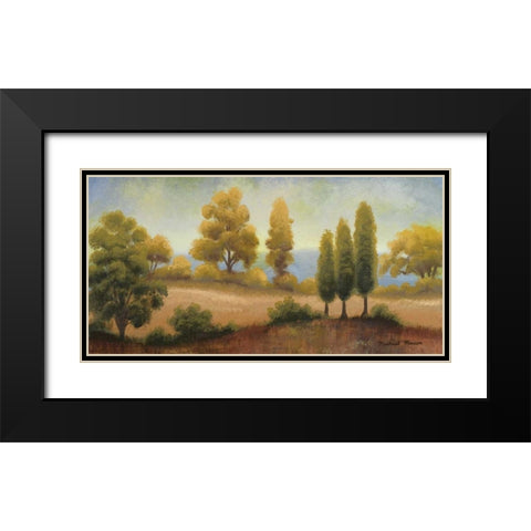 September Vista Black Modern Wood Framed Art Print with Double Matting by Marcon, Michael