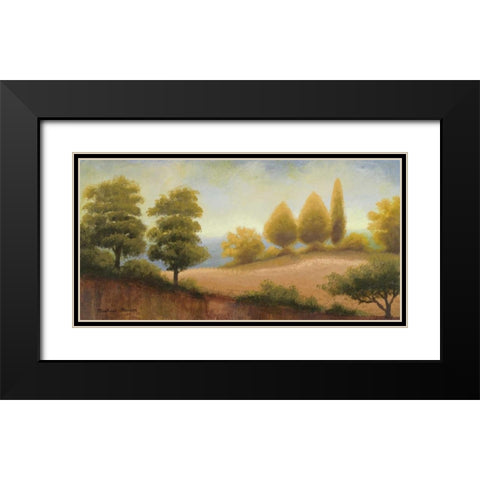 September Countryside Black Modern Wood Framed Art Print with Double Matting by Marcon, Michael
