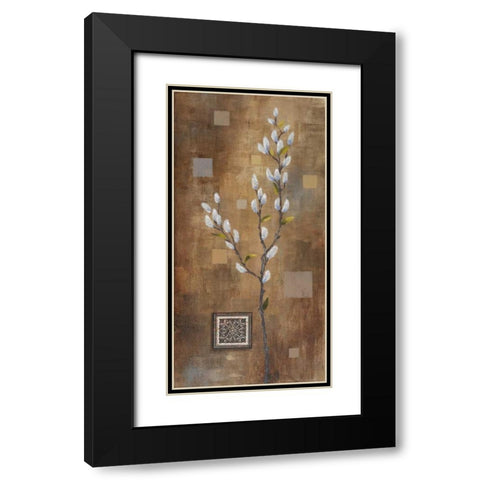 Willow Branch II Black Modern Wood Framed Art Print with Double Matting by Marcon, Michael