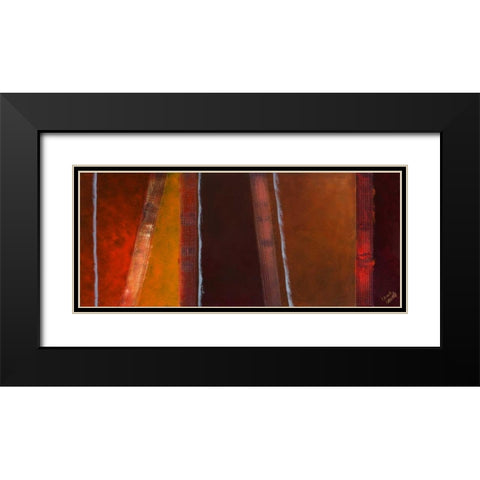 Infinity II Black Modern Wood Framed Art Print with Double Matting by Loreth, Lanie