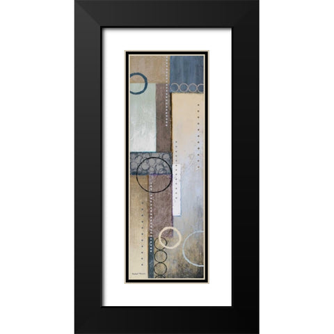 Colors of Rain II Black Modern Wood Framed Art Print with Double Matting by Marcon, Michael