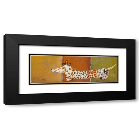 Fashion Puppy I Black Modern Wood Framed Art Print with Double Matting by Pinto, Patricia