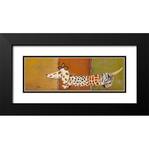 Fashion Puppy I Black Modern Wood Framed Art Print with Double Matting by Pinto, Patricia