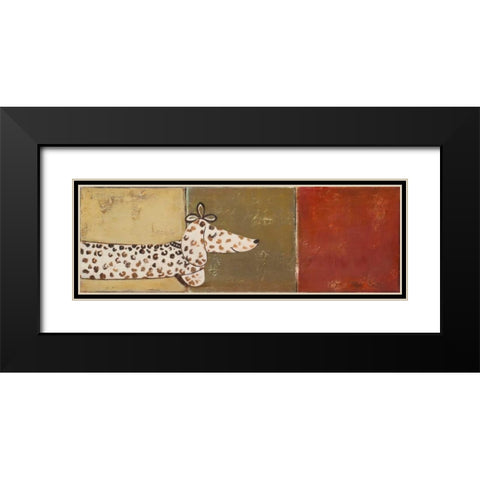 Fashion Puppy II Black Modern Wood Framed Art Print with Double Matting by Pinto, Patricia