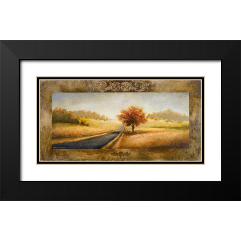 A Place of Passing Time I Black Modern Wood Framed Art Print with Double Matting by Marcon, Michael