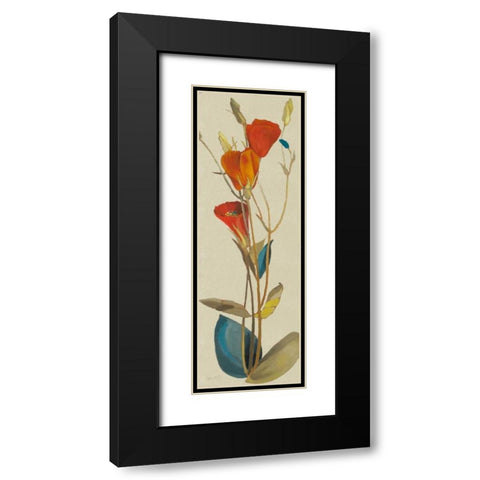 Red Grandiflorum II Black Modern Wood Framed Art Print with Double Matting by Loreth, Lanie