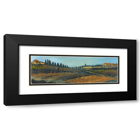 Italy I Black Modern Wood Framed Art Print with Double Matting by Kingsley