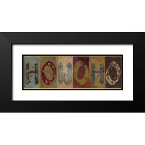 HOHOHO Black Modern Wood Framed Art Print with Double Matting by Pinto, Patricia