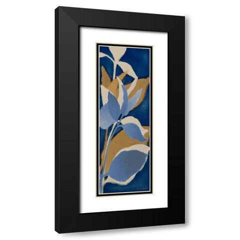 Sur Indigo I Black Modern Wood Framed Art Print with Double Matting by Loreth, Lanie