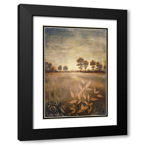 Distant Season Black Modern Wood Framed Art Print with Double Matting by Marcon, Michael