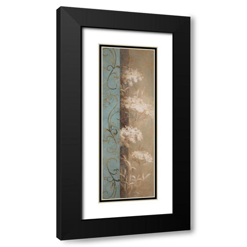 Delicate Beauty in Blue III Black Modern Wood Framed Art Print with Double Matting by Loreth, Lanie